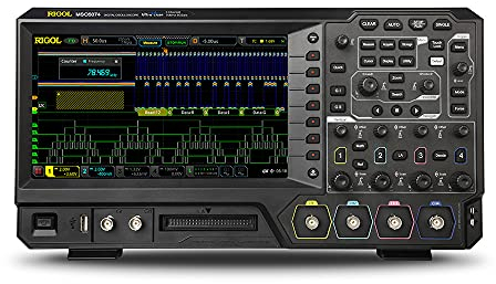 RIGOL MSO5074 Osciloscopio de señal mixta,70MHz,100Mpts,8GSa/s,4 canales analógicos,16 canales digitales,Opción de funcionalidad MSO5000-BND gratuita