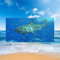 FANSU Strandtuch Schnelltrocknend Mikrofaser Groß Saugstark 3D Unterwasserwelt, Rechteckig Tuch Wickelrock Yoga-Matte Handtuch Reisen Badelaken Schwimmen (Grauer Weißer Hai,150 * 180cm)