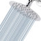 Voolan High Pressure Rain Shower Head - Rainfall Shower head Made of 304 Stainless Steel - Comfortable Shower Experience Even at Low Water Flow (6 Inch, Chrome)