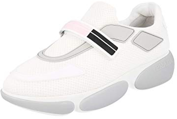 Prada Damen Weiss Stoff Sneaker 1E293I 39.5 EU