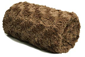 Plüsch Minkee Rose Strudel Stoff, Kunstfell 50x160 cm (Toffee)