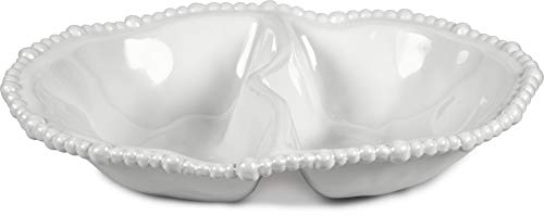 BACI MILANO - ANTIPASTIERA IN MELAMINA - 33x22.5cm H.7cm - bianca - COND.COL01