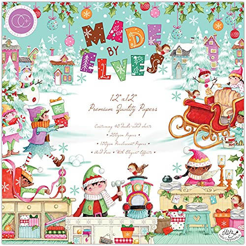 Craft Consortium Double-Sided Paper Pad 12X12 40/Pkg-Made By Elves -PAD029