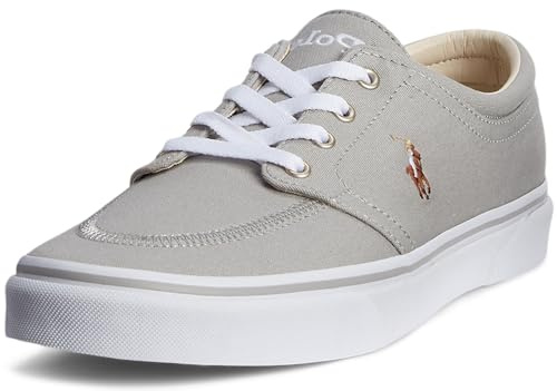 Polo Ralph Lauren Herren Faxon Low Sneaker, Weiches Grau/Mehrfarbig, 39.5 EU