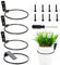 Anyingkai Soporte de pared para macetas,Anillo Maceta Colgante de Pared,Soporte De Pared Macetas Exterior,Anying kai 4 pcs Soporte de Anillo de Maceta, Pared para Macetas Soporte para Plantas (Gros)