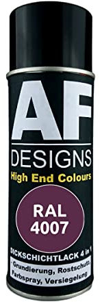 Alex Flittner Designs Rostschutzlack 4in1 RAL 4007 Purpurviolett Metall Schutzlack Spray Rostschutzfarbe Sprühdose