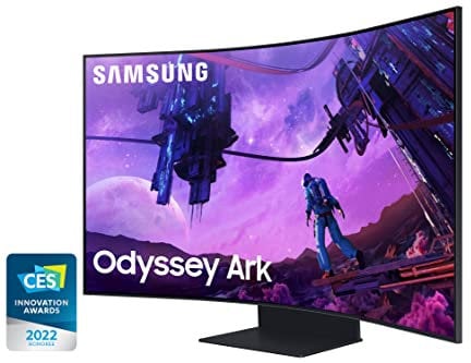 Samsung Odyssey Ark LS55BG970NUXXU - 4K UHD 2160p, Curved UHD, Mini LED, 165Hz, 1ms, HDMI 2.1, Gaming Monitor with Full Smart Platform Speakers