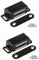Onarway Magnetic Door Catch 6KG Pull Strong Magnet Cabinet Latches Magnetic Hardware Stainless Steel Chrome Door Closer for Bathroom Kitchen Sliding Door Window Cupboard Black