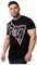 Tapout Herren T-Shirt Normale Passform Bernardino Black/Ecru/Red 3XL, 940009