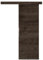 KIER FURNITURE Türen MALIBU 70 Moderne Schiebetüren - Wandschiebetür - Universal Links und Rechts - Metallschiebesystem - Robust, Haltbar - Stabil, Langlebig - Esche Dunkel B76xH205xT1,6 cm