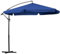 LEHMANN Alu Sonnenschirm Ø 300 cm mit ständer, groß Gartenschirm mit Kurbel, verstellbarer Kurbelschirm, Schirm Sonnenschutz, UV-Schutz, für Terrasse und Garten, wasserdicht (navyblau)