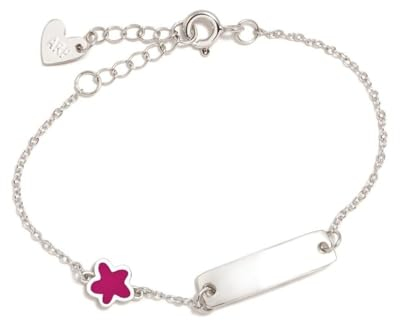 Inmaculada Romero IR Agatha Ruiz de la Prada 925m Sterling Silber Sklavin 14cm. Rosa Blumenaufnahme inklusive – Anpassbar – AUFNAHME IM PREIS INBEGRIFFEN