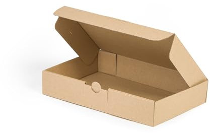 WePack 10 Stück Maxibriefkartons 350x250x50 mm Maxibrief Versand Post Faltschachtel 1-Wellig 400g Braun Postkarton Versandschachtel Paket Päckchen Versandkarton warensendung