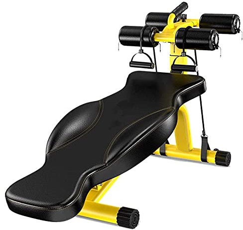 GLJTUO Supine Board Sit-Ups Fitnessgeräte Home Multifunktions-Hantelbank Bauch Fitnessstuhl Gym Abdominal Board Hantelbank,