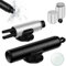 NEUTYPECHIC 2 Stück Gurtschneider Notfallhammer Auto, 2 In 1 Notfallhammer Auto mit Gurtschneider, Tragbarer Glasbrecher und Sicherheitsgurt Cutter (Black+Silver)