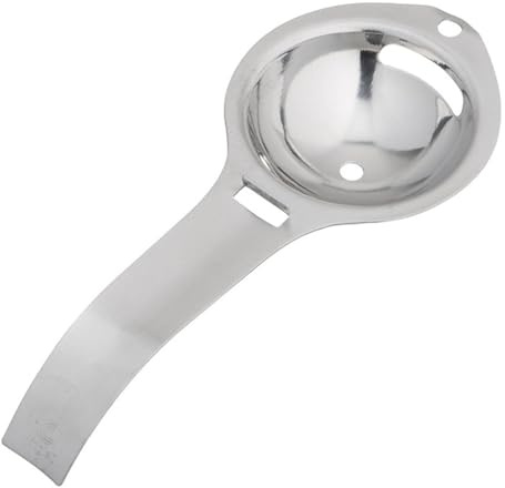 430 Stainless Steel Egg Separator, Food Grade Egg Yolk White Filter Divider, 3 Seconds Fast Separation Egg Sieve, Dishwasher Safe Kitchen Gadget for Baking & Cooking