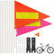 Fahrradfahne,Fahrrad Wimpel,Fahrrad fähnchen,Verstellbare Kinderfahrradfahne,Roller Fahrrad Wimpel Fahne,Street Buddy Fahne,Kinderfahrrad Sicherheitswimpel
