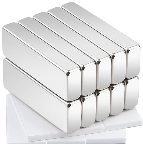 10 Stück 30x10x5mm Magnete Stark, Neodym Magnete Extra Stark, Klein Rechteckig Magnet Mini Magneten für Magnettafel Whiteboard Kühlschrank Tafelmagnete Fotos Magneten