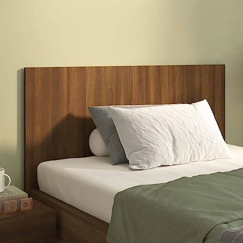 XINCXIN Kopfteil, schlafzimmermöbel modern Bett kopfteil wandkissen wandpolster headboard for Bed Braun Eichen-Optik 120x1,5x80 cm Holzwerkstoff