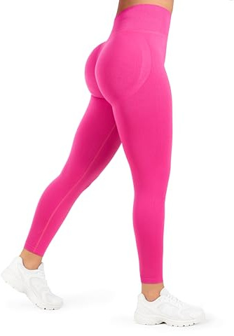 SMILDOOX Leggings Damen Sena, Nahtlose High Waist Sportleggings mit V-Kontur & Shaped Fit, Figurformende Trainingshose aus atmungsaktivem Funktionsmaterial für Fitness, Yoga & Freizeit