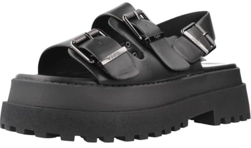 Buffalo Pluto Ari Sandalen schwarz