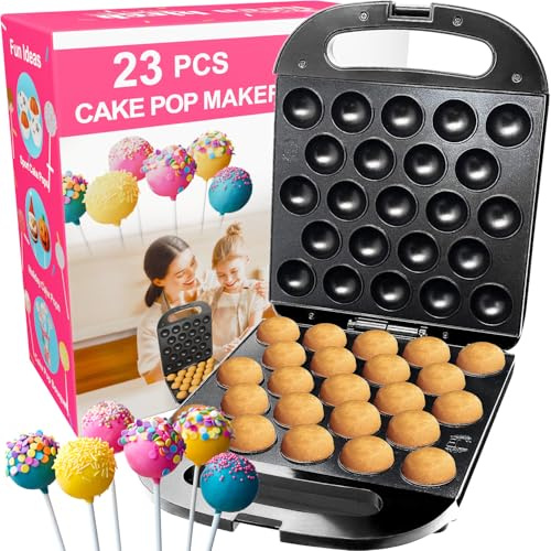 23 Cake Pop Maker Machine – Electric Non-Stick Baker, Fast Heating, Easy to Use for Kids, Birthdays, Parties, Snacks, Gifts, Fun Kitchen Gadget for Home & Restaurants, Makes 23 Cake Pops at Once