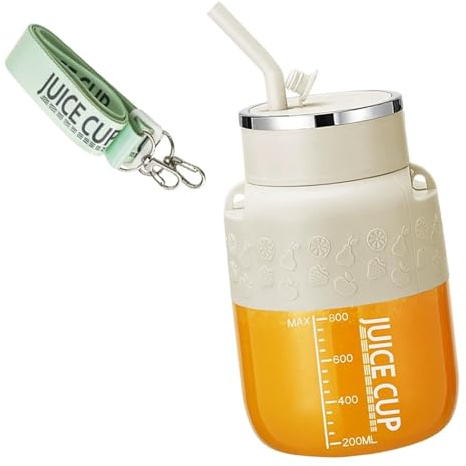 Oxxggkao Travel USB 1000mAh Battery 700ml Portable Juicer with Ice Crush, for Outdoor Protein Shakes Travel Juices Blenders Cup