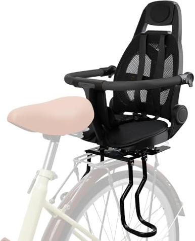 XIEEIX Fahrradkindersitz Hinten, 360° Schutz Kinderfahrradsitz Heckmontage, Breitenverstellbarer Fahrradrücksitz für Kinder, Passend für die meisten Fahrradheckrahmen