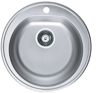 Acero inoxidable fregadero Basic ronduno – Redondo