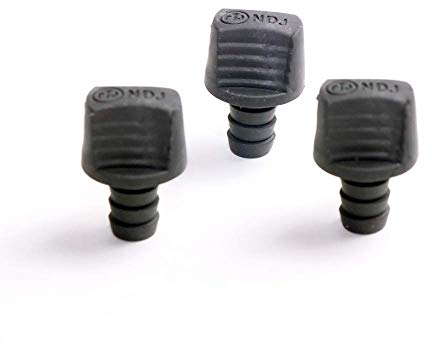 Staubschutzkappe für 6,3-mm-Klinkenstecker, Gummi, Schwarz