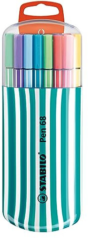 STABILO - Premium-Filzstift - Pen 68-20er Zebrui in türkis - 20