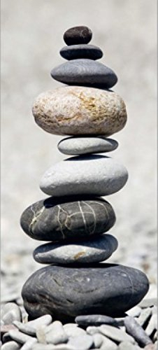 1art1 Kieselsteine Steine In Balance, 1-Teilig Fototapete Poster-Tapete 202x90 cm