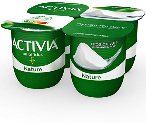 ACTIVIA Yaourt au bifidus Nature 4 x 125 g