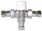 Thermostatic Inline Thermal Mixing Shower Blending Valve | Hot Water & Cold Water Mixing Valve | Chrome-Plated Water Temperature Pipe Basin Thermostat Control for Bathroom Washroom Kitchen - 15mm
