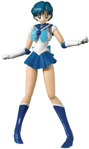 Sconosciuto Bandai Tamashii Nations S.H. Figuarts Pretty Guardian Sailor Moon Sailor Mercury Action Figur, Mehrfarbig, Standard