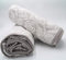 Lex's Linens Lot de 2 gants de toilette jacquard floral beige fumé