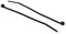 RS PRO Nylon 66 Kabelbinder Subminiatur Schwarz 1,6 mm x 71mm, 100 Stück, Packung a 100 Stück