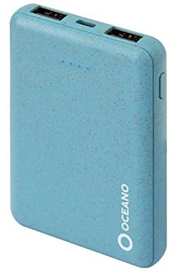 SBS Power Bank SBS Oceano Eco-Friendly 5000 mAh 2 x USB 2.1 A + 1 x Micro USB Light Blue