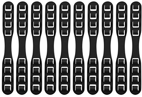 10 Stück Mundbedeckung Lanyard Schlüsselband Verstellbare Mundschutz Zubehör Mund und Nasenschutz Extender Brillen Zubehör Verstellbare Umhängeband Bandana Mundschutz Haken (10pc, Schwarz)