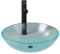 vidaXL Lavabo de Bain avec Robinet et Drain à Poussoir Vasque à Poser de Toilette Lave-mains de Salle de Bain Lavabo de Salle d'Eau Verre Trempé