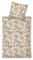 LIVING DREAMS Bettwäsche 100% Baumwolle Satin hautfreundlich atmungsaktiv | Paisleys Ornamente Italienischer Flair modernes Landhaus 135x200 cm + 80x80 Creme