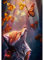 5D DIY Diamond Painting Kits, Fuchs mit Lichterkette Diamant Painting Bilder Full Drill, Diamant Strass Kristall Stickerei Leinwand Bilder Painting nach Zahlen für Kinder Erwachsene Dekorationen