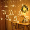 AufuN LED Lichterkette außen und innen 3m Elch Weihnachtsbaum GlockenDeko mit 138 LEDs, IP44 Schutz, 8 Modi mit Stecker, Halloween Weihnachten Hochzeit Party, Stern Form, Warmweiß