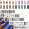 RUNRAYAY 4Pcs Geometric Series Nail Stamping Plates for Nails Image, Nail Templates Nail Stencils for Nails Art Stamping Kit Nail Stamp Plates Set Printing Tools for Women and Girls Diy