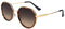 SQUAD Sonnenbrille Für Damen Retro Rund Metall Größe Klein Mit Brillenetui 100% uv400-schutz