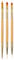 LacyMC 3 Pièces Pinceau Nail Art Ongles Gel Professionnel,Brosses de Ongle Art,Pinceaux Peinture Professionnels Détail Ensemble de Pinceaux,pour DIY Nail Art Designs