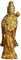 OTKARXUS Guan Yin Statue, 1 x geschnitzte kleine Buddha-Statue Kuan Yin Ornament mit Lotus, Quan Yin Skulptur Buddha-Statue für Heimdekoration, chinesische Feng Shui Geschenke