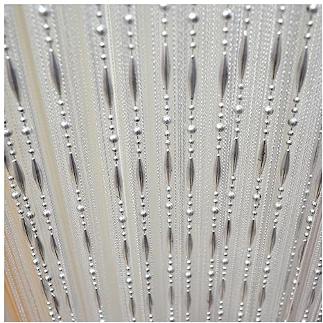 Cozylkx Türvorhang Mit Fadenperlen, 300 cm x 300 cm, Fliegen-Insekten-Insektenschutz, Fadenvorhänge Mit Quasten, Raumteiler-Vorhang Für Fenstertüren