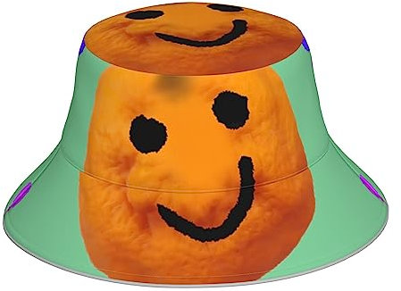 Reflektierender Fischerhut mit Smiley-Zitrusmotiv: leicht, atmungsaktiv, faltbar, Unisex für Camping, Wandern und andere Outdoor-Aktivitäten. Vier Jahreszeiten, Schwarz, Siehe Abbildung, L-3XL