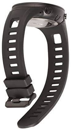 Pssopp Fishing Wrist Watch, Multi Functional Barometer Watch Backlight Waterproof Thermometer for Outdoor (Black)